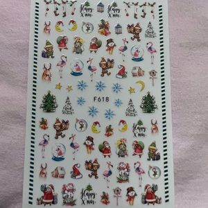 Holiday nail stickers F618 NWOT